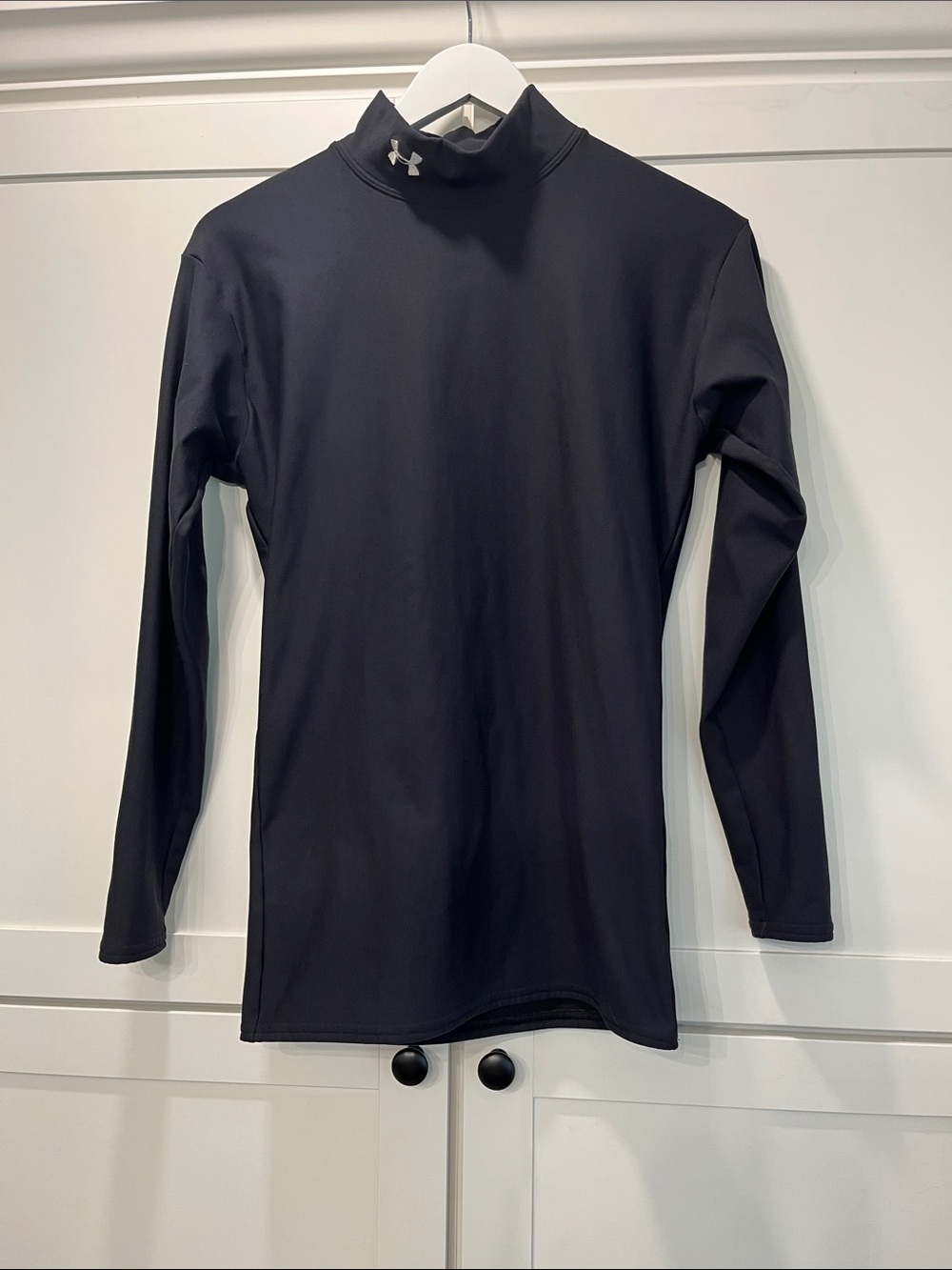 Under Armour Black Long-Sleeve Performance Mock Neck Shirt
